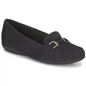 Image of Geox ANNYTAH womens Loafers / Casual Shoes in Blue,2.5
