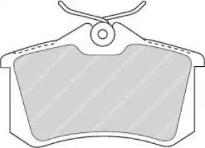 Image of Ferodo FDB1083 Brake Pad Set Rear Axle Premier Car