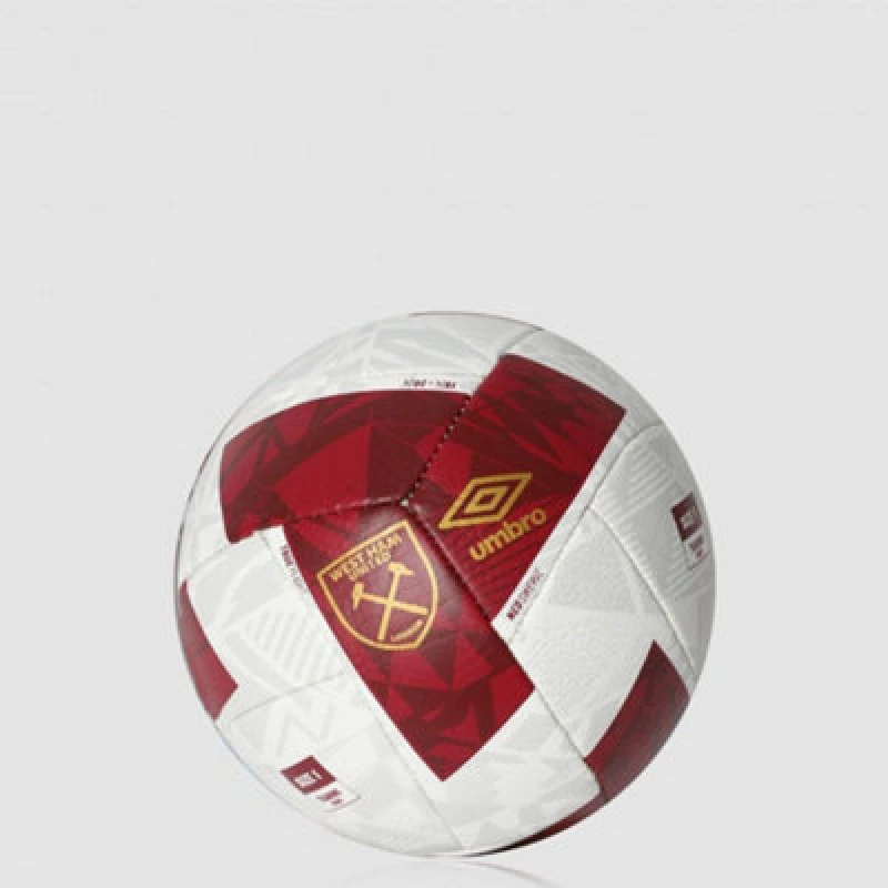 Image of Umbro 24/25 Neo Swerve West Ham United Fc Football White/gold/new Claret (5)