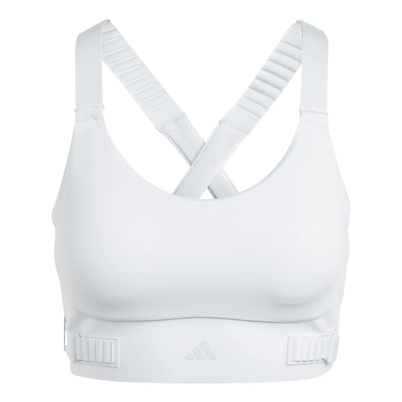 Image of adidas Womens Non Wired High Impact Sports Bra Blue female MAB