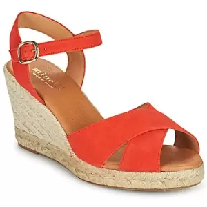 Image of Minelli OMELLA womens Sandals in Red,4,5,5.5,6.5,7