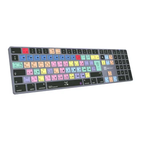 Image of Logickeyboard Adobe Premiere Pro CC TITAN Wireless Backlit Keyboard - Mac UK English LKB-PPROCC-TM-UK