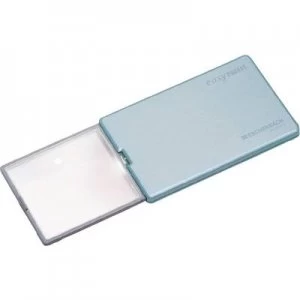 Image of Eschenbach 152122 Handheld magnifier incl. LED lighting Magnification: 4 x Lens size: (L x W) 86mm x 54mm Blue
