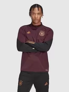 Image of adidas Germany 22/23 On Pitch Training Top, Red, Size S, Men