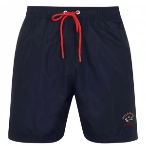 Image of Paul And Shark Crew Swim Shorts - Navy 013