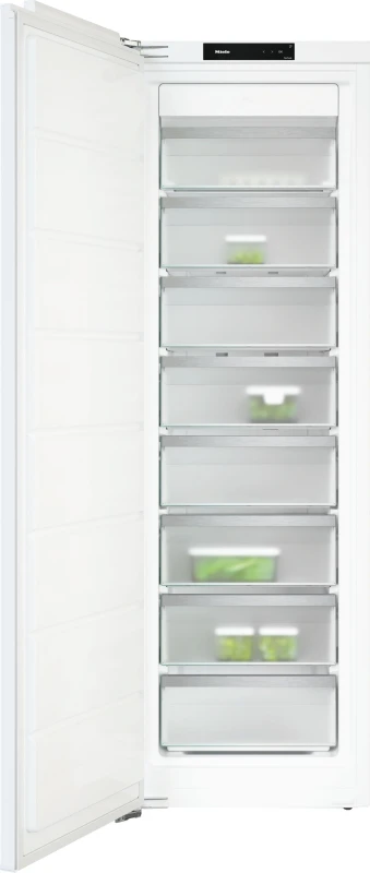Image of Miele FNS7710E Integrated 177cm Frost Free Upright Freezer with Fixed Door Hinge Kit - E Rated