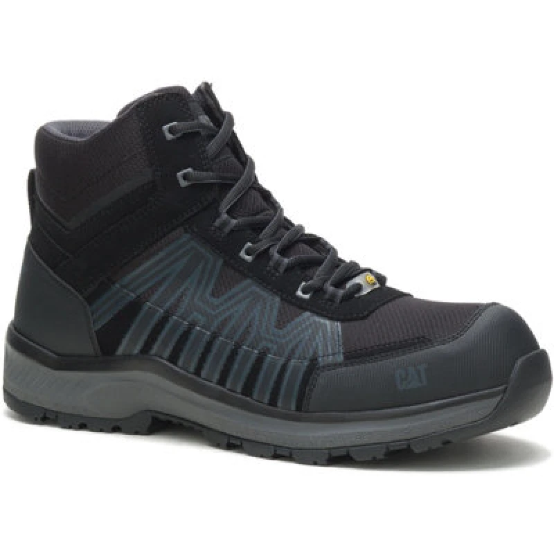 Image of CAT Workwear Mens Charge Hiker Saftey Boots UK Size 11 (EU 45) Black/Orange CAT839-BLKOR-11