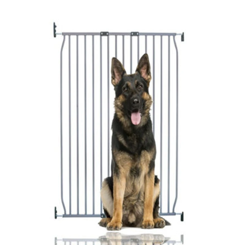 Image of Bettacare Extra Tall Eco Screw Fit Pet Gate, Grey, 90Cm - 100Cm, Extra Tall Gate 100Cm In Height, Screw Fitted Dog Gate
