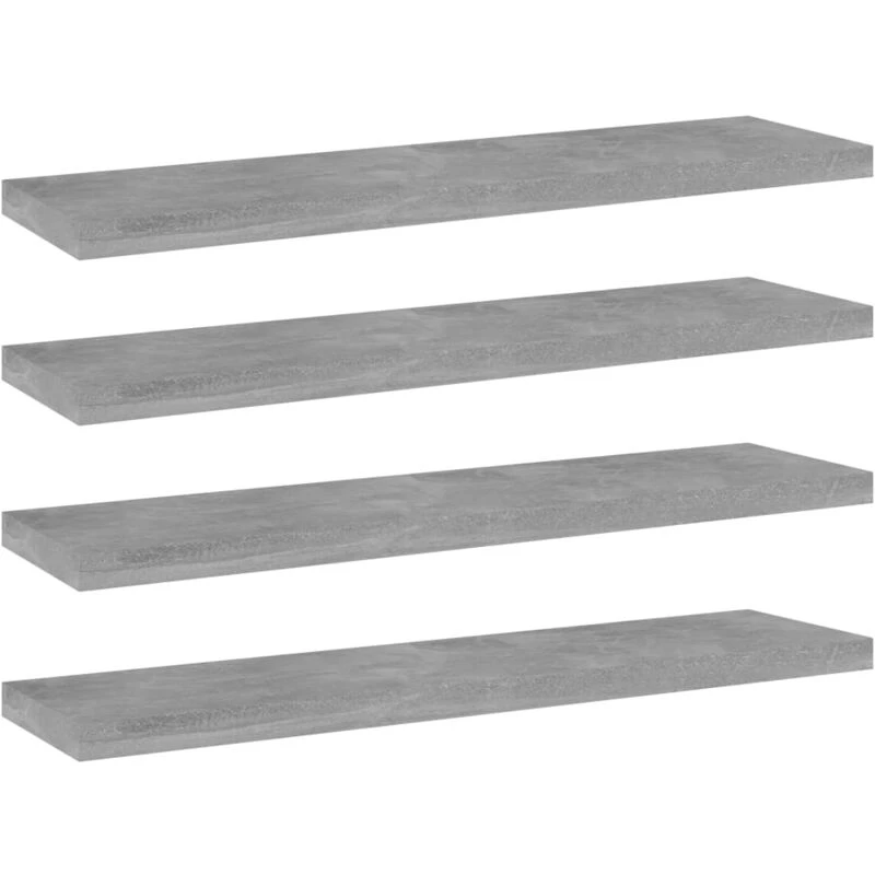 Image of VIDAXL Vidaxl - Bookshelf Boards 4 pcs Concrete Grey 40x10x1.5cm Engineered Wood 8720286243831