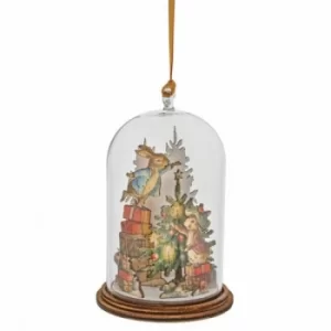 Image of Peter and Benjamin Bunny Christmas Wooden Hanging Ornament