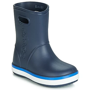 Image of Crocs CROCBAND RAIN BOOT K boys's Childrens Wellington Boots in Blue - Sizes 11 kid,13 kid,1 kid,3 kid,8 toddler,7 toddler,9 toddler,10 kid,12 kid,2 k