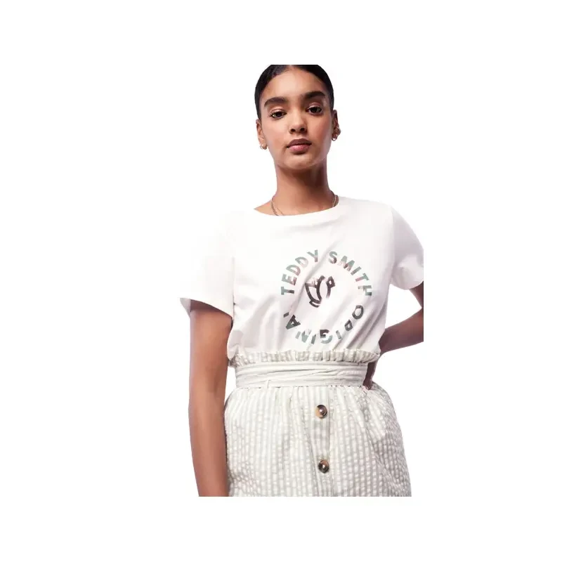 Image of Teddy smith Womens T-Shirt Teddy Smith Jiny Blanc Female S