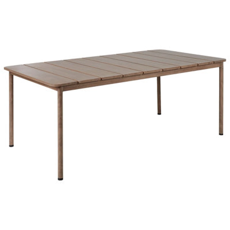 Image of Beliani Garden Dining Table Flavia 185cm 96cm Metal Brown