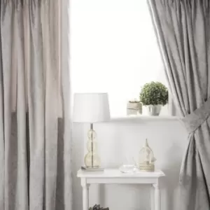 Image of Belledorm Bromley Lined Curtains (168 x 137cm) (Grey)