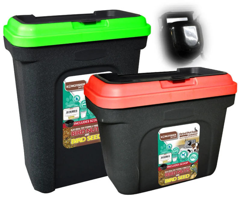Image of 30 Litre or 19 Litre Plastic Cat / Dog / Pet or Bird Food Storage Tub / Container