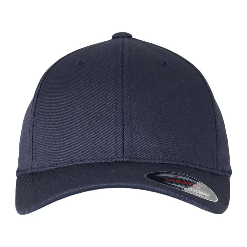Image of Flexfit Mens Wooly Combed Baseball Cap in Dark Navy Size: 2XL Dark Navy Male 2XL