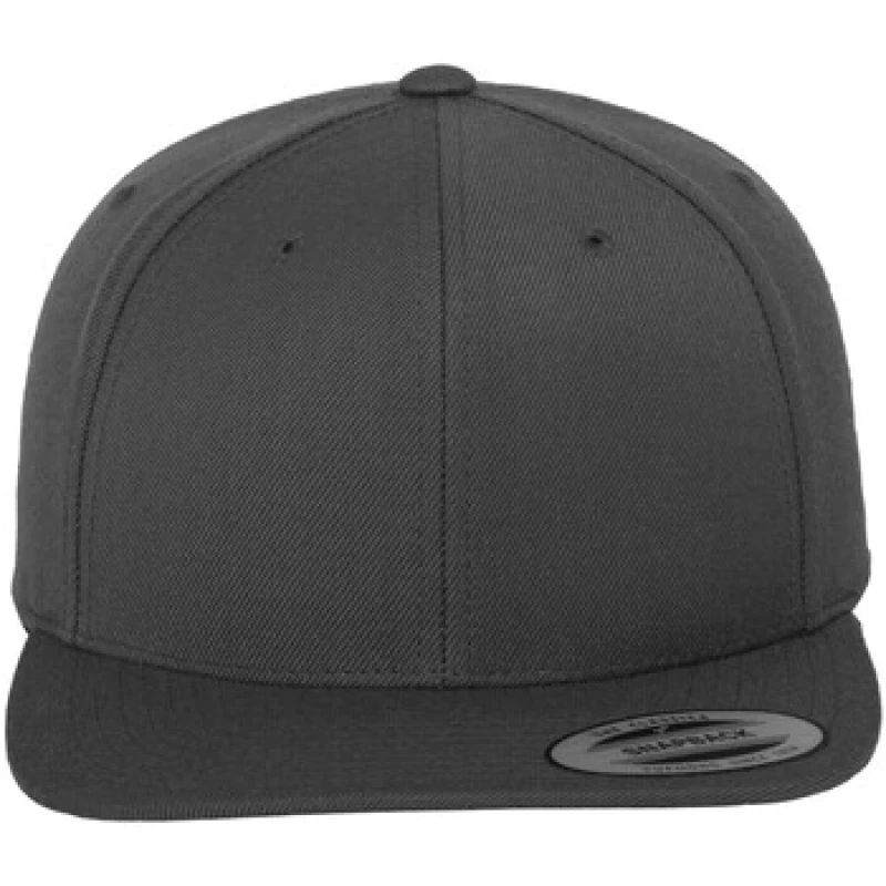 Image of Flexfit Flexfit Men Classic Snapback Cap in Dark Grey Dark Grey One Size Male 5063417943969