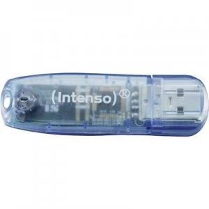 Image of Intenso Rainbow Line USB stick 4GB Blue 3502450 USB 2.0