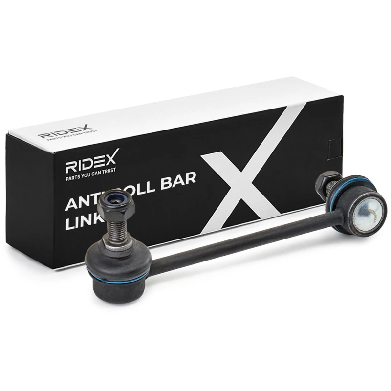 Image of RIDEX 3229S0170 Anti-roll bar link Front Axle Right Steel Link Stabiliser (3229)