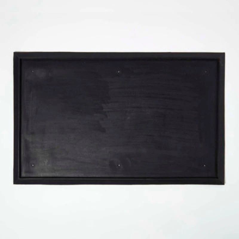 Image of Homescapes Black Rubber Surround For Doormats, 50 X 81 Cm