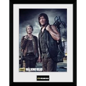 Image of The Walking Dead Carol and Daryl Framed Collector Print