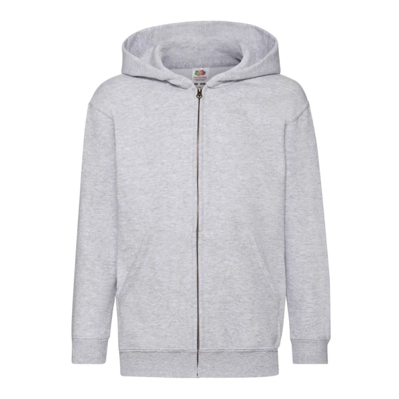 Image of Fruit Of The Loom Heather Classic Hoodie Grey unisex