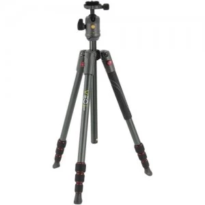 Image of Vanguard VEO 2 204AB Aluminum Tripod with Compact Ball Head Red