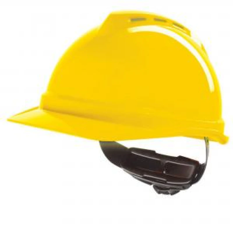 Image of MSA V - Gard 500 Vented Safety Helmet Yellow