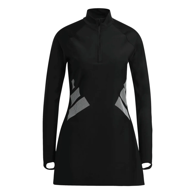 Image of Womens long-sleeved swimsuit top adidas Big Bars Noir Female 48