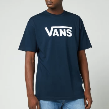 Image of Vans Mens Classic Crewneck T-Shirt - Navy/White - L