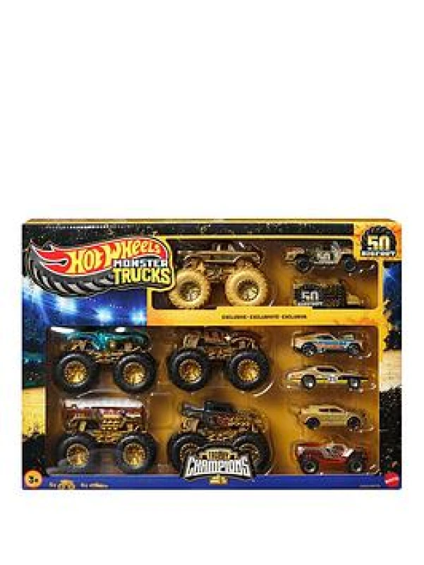 Image of Hot Wheels Hot Wheels Monster Truck Trophy Collection Die-Cast Toy Cars