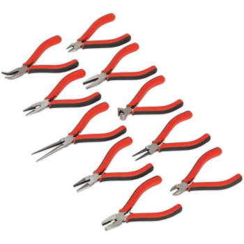 Image of Sealey 10 Piece Mini Plier Set