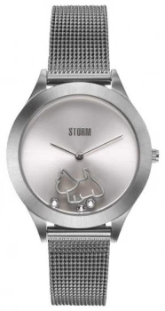 Image of STORM Cassie Silver Silver Mesh Bracelet Silver Dial Watch