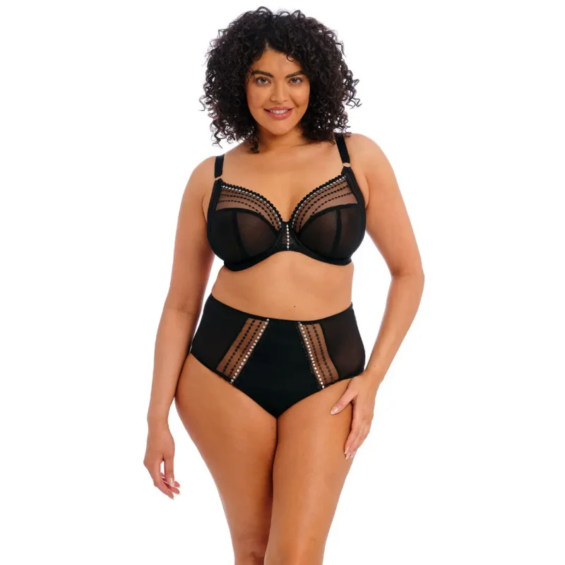 Image of Elomi Womens underwired plunge bra Elomi Matilda Noir Female 100O