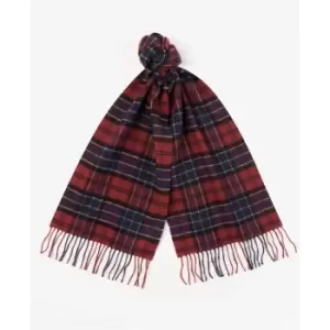 Image of Barbour Tartan Lambswool Scarf - Red