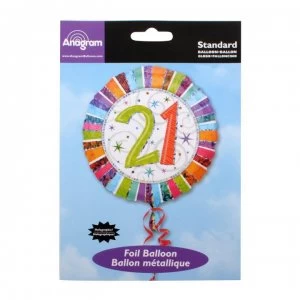 Image of Partymor Bday 21 Foil Bal 74