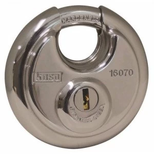 Image of Kasp 160 Series High Security Stainless Steel Disc Padlock Heavy Duty - 70mm