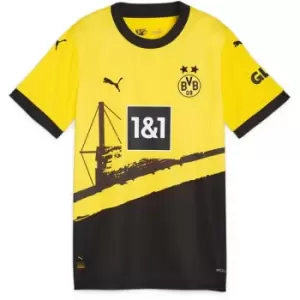 Image of Puma Borussia Dortmund Home Shirt 2023 2024 Womens - Yellow