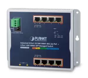 Image of PLANET WGS-4215-8P2S network switch Managed Gigabit Ethernet...