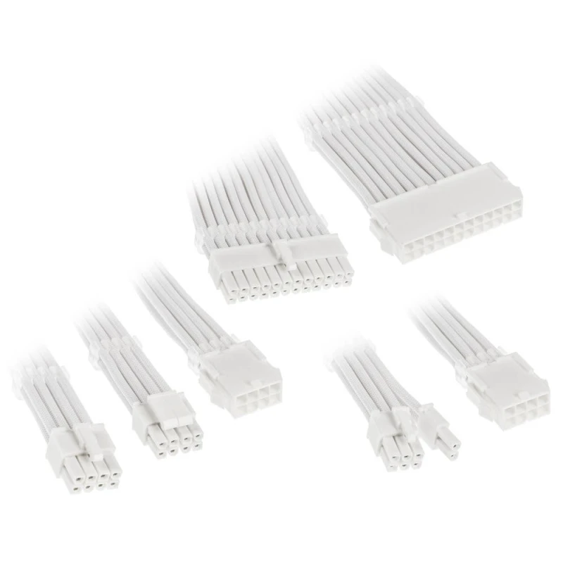 Image of Kolink Core Adept Braided Cable Extension Kit - Brilliant White