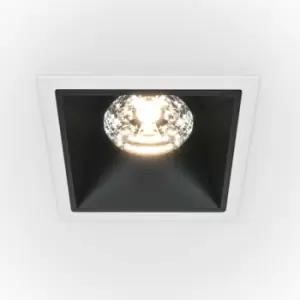 Image of Maytoni Maytoni Alfa LED Square Recessed Downlight White, Black, 1150lm, 4000K