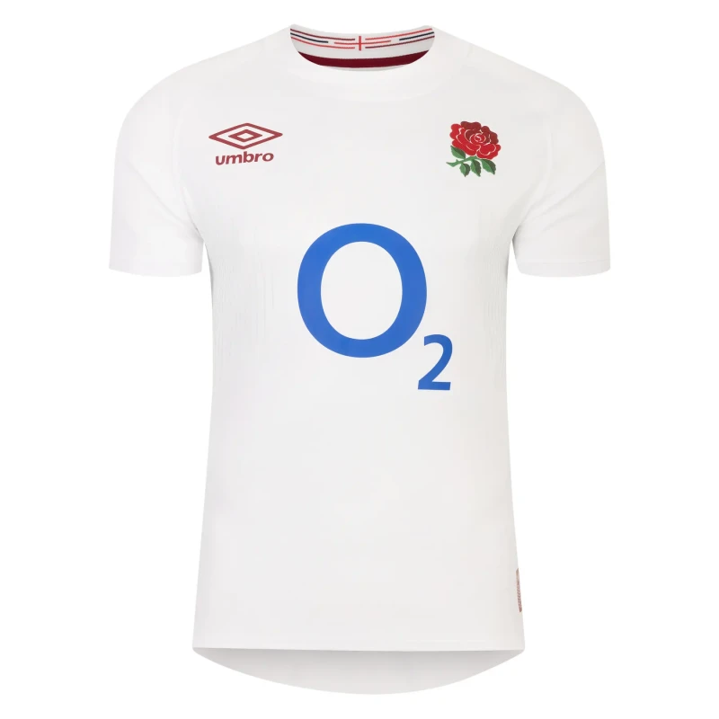 Image of Umbro England Rugby Home Authentic Shirt 2023 Adults - White White L