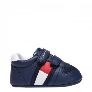 Image of Tommy Hilfiger Tommy Flag Velcro Trainers - Blue X007