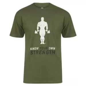 Image of Golds Gym T Shirt Mens - Green