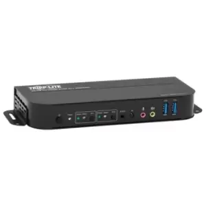 Image of Tripp Lite B005-HUA2-K 2-Port HDMI/USB KVM Switch - 4K 60 Hz HDR HDCP 2.2 IR USB Sharing USB 3.0 Cables