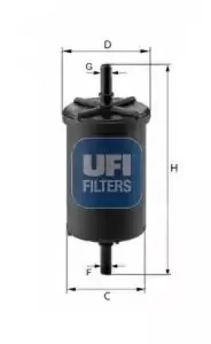 Image of 31.948.00 UFI Fuel Filter Petrol