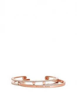 Image of Michael Kors Nesting Rose Tone Bangle