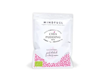 Image of Mindfuel Chia Pudding Mix - Tart Raspberry - 50g x 10