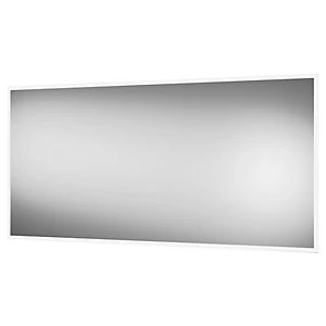 Image of Wickes Brisbane Colour Changing Matt Black LED Mirror - 1200 x 600mm