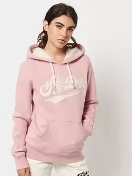 Image of Superdry Pride In Craft Hoody -pink, Pink, Size 14, Women